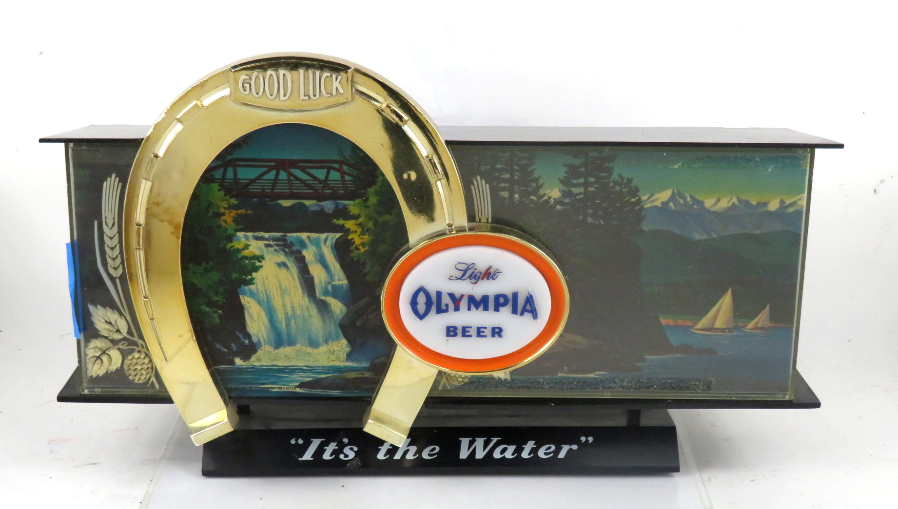 Item #98235 1958 Olympia Beer Moving Waterfall Sign