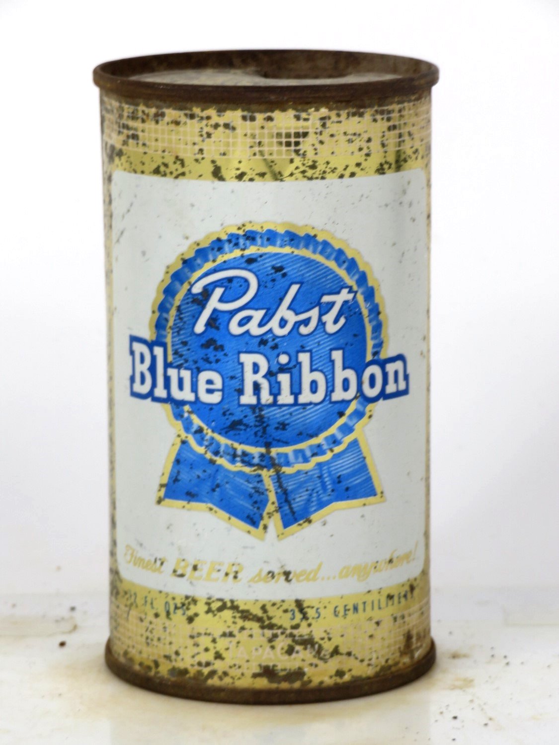 Item #28333 1955 Pabst Blue Ribbon Beer Flat Top Can 111-34.0