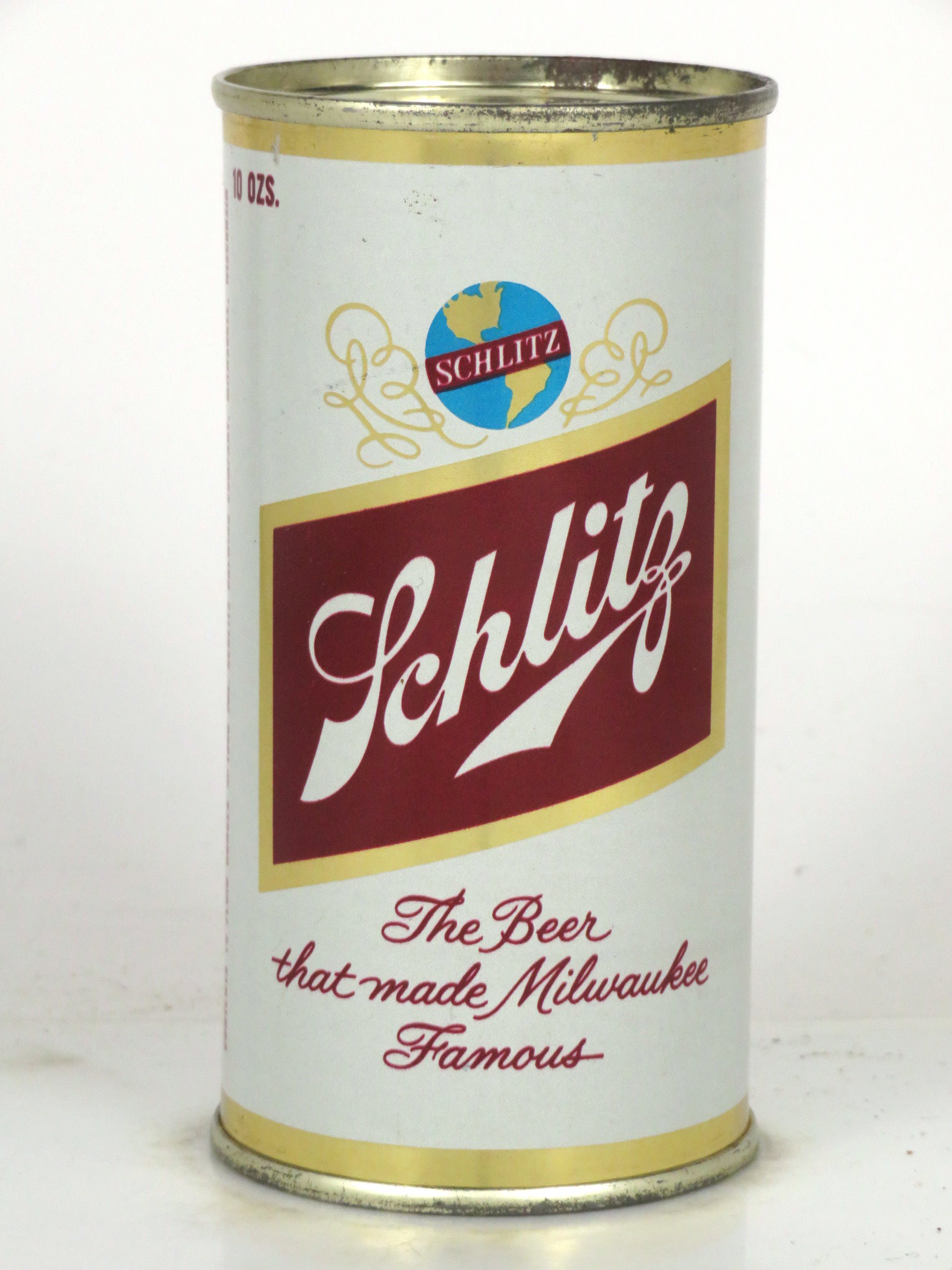 Item #16265 1960 Schlitz Beer Flat Top Can 129-31