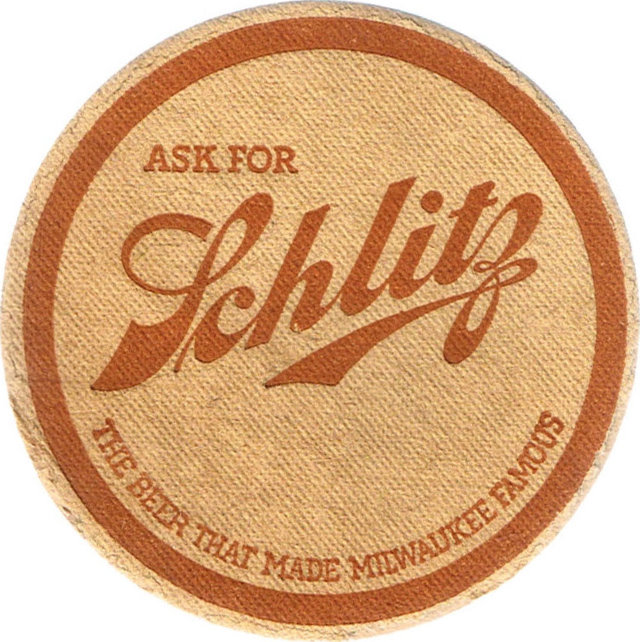 Item #8575 1933 Schlitz Beer Coaster Wi-sch-70